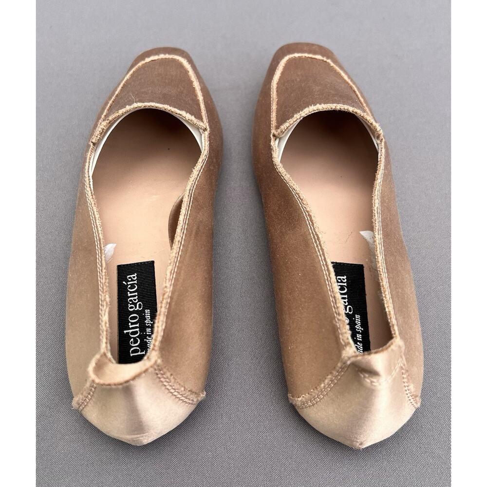 PEDRO GARCÍA Satin Loafers Women’s Antique Rose 7 US / 37 EU - Picture 7 of 12